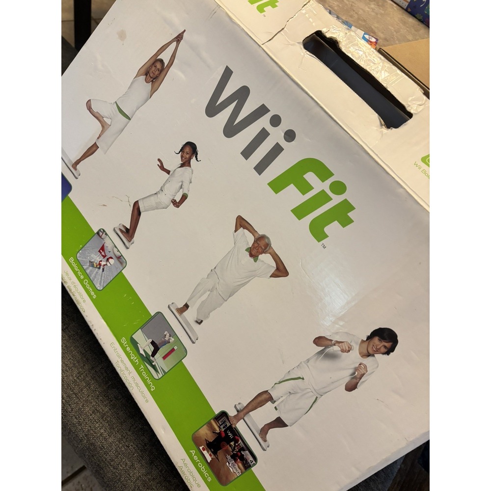 Nintendo Wii Fit Balance Board Excercise RVL-021 In Box w/ Manual NO GAME